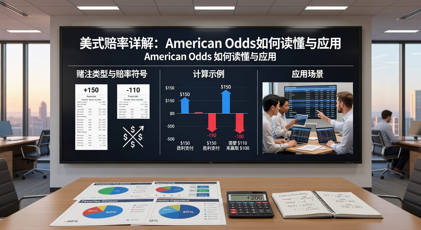 美式赔率 american odds 入门与实战投注技巧