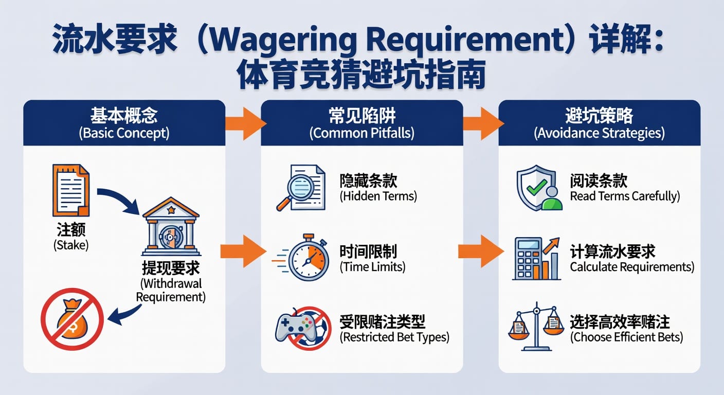 流水要求 sports wagering requirement 详解与计算